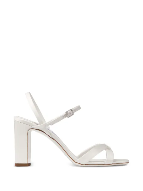 Jimmy Choo Elsy block heels 85 White ELSYBH85TCU