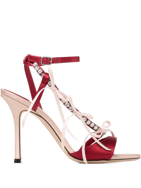 Jimmy Choo Lula 100 sandals Red LULA100BPZ