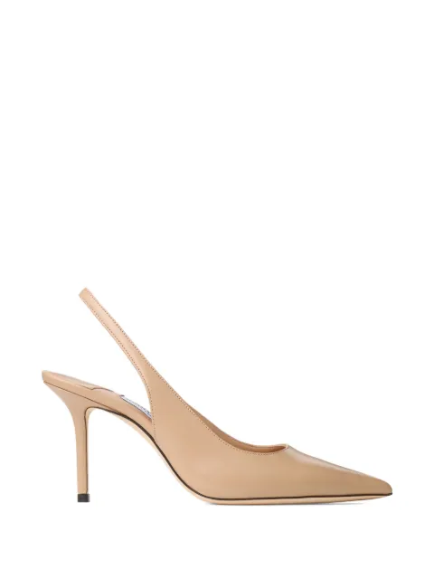 Jimmy Choo Love sling back 85 chai calf leather slingback pumps Neutrals LOVESB85CLF