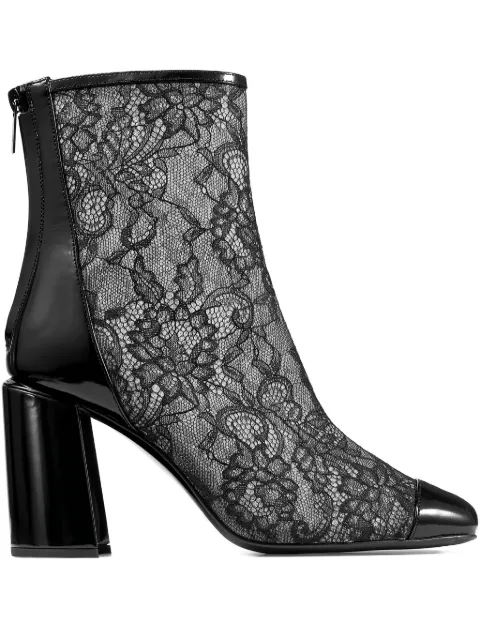 Jimmy Choo Kisu 85 block-heel ankle boots Black KISUAB85DYJ