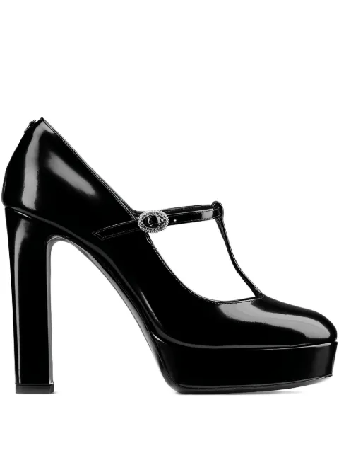 Jimmy Choo Marene Mary Jane leather pumps Black MARENEMARYJANE120KFN