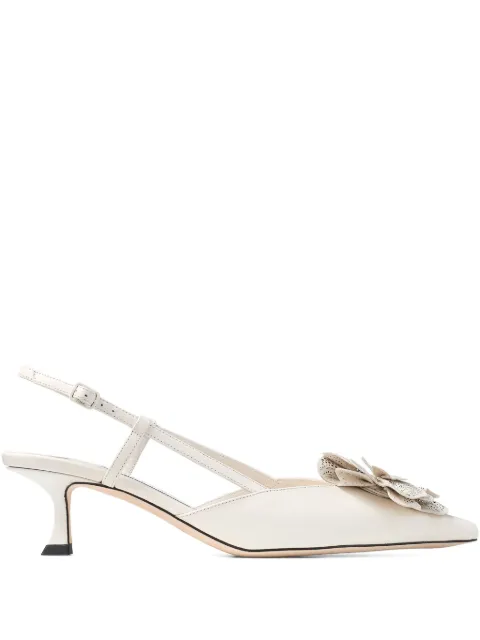 Jimmy Choo Mimmi sling back 50 pumps White MIMMISB50GVJ