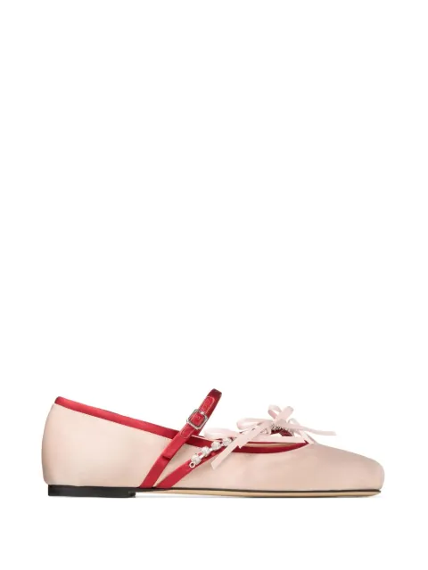 Jimmy Choo Loli crystal-embellished ballet flats Pink J000180138