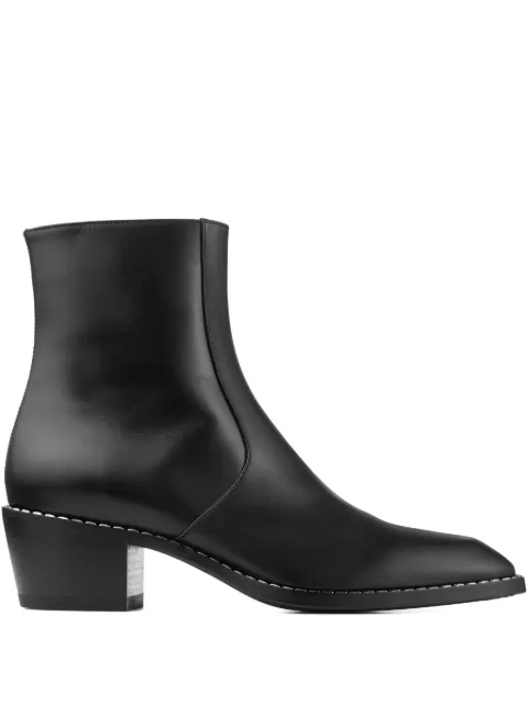 Jimmy Choo Wilder 55mm leather ankle boots Black WILDERBOOTQEY
