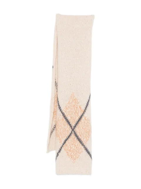 Eleventy argyle scarf Neutrals L81SCIL01WTMAG0L04802