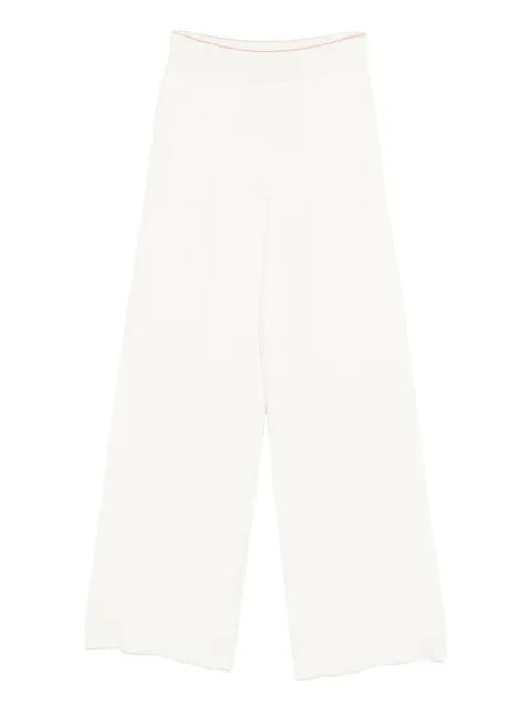 Eleventy ribbed trousers White L86PANL11MAG0L049