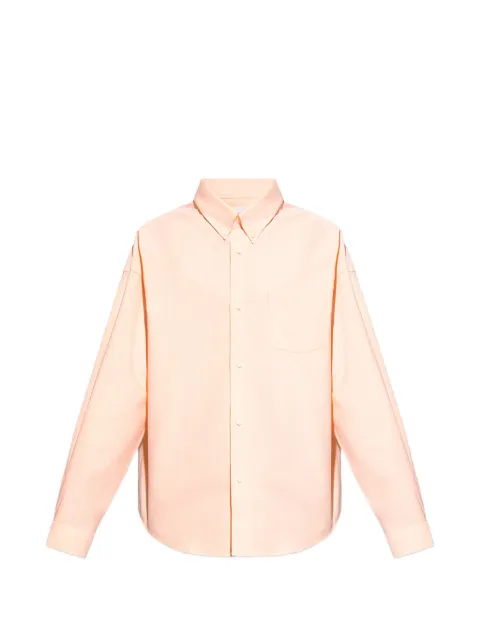 Givenchy logo-embroidered shirt Orange BM60ZW1557