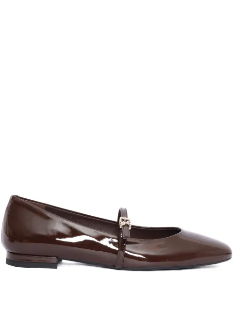 Sergio Levantesi Ambra56 strap ballet flats Brown AMBRA56VERNICE