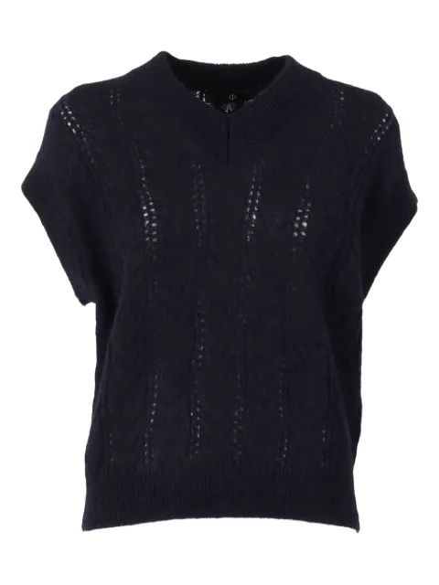 Filippo De Laurentiis V-neck vest Blue CV3SMMO7T