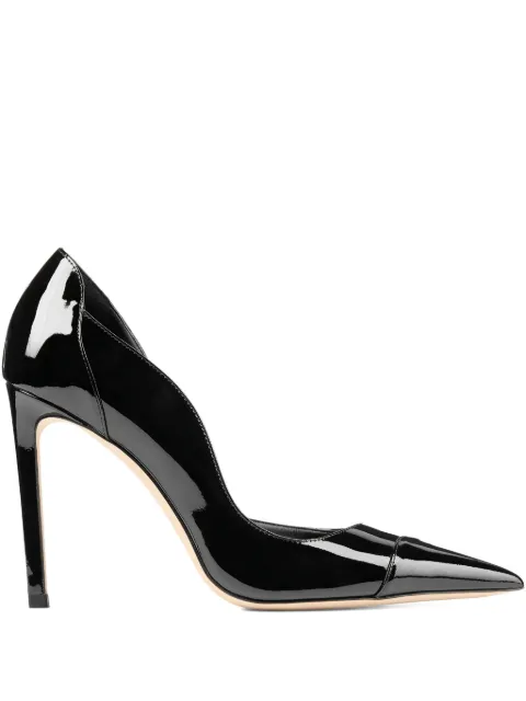 Jimmy Choo Brigitte 100 black patent leather pumps Black BRIGITTE100PAT