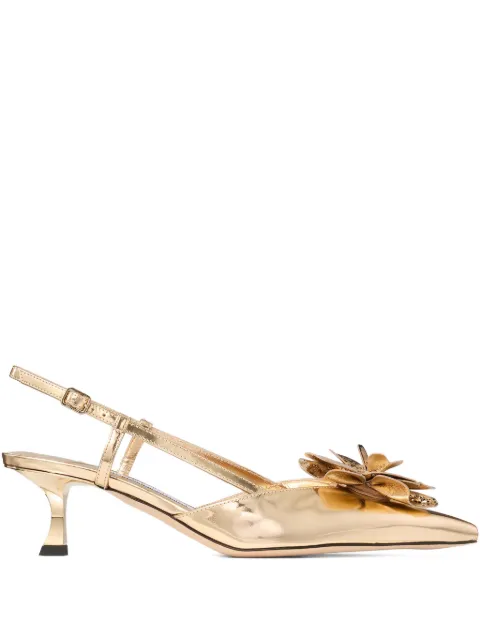 Jimmy Choo Mimmi sling back 50 pumps Gold MIMMISB50GXK