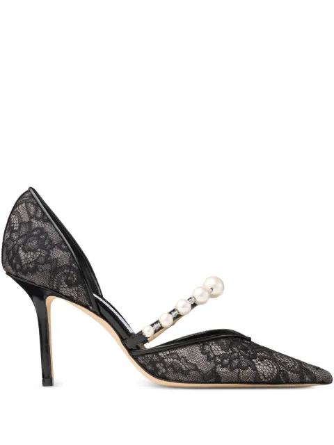 Jimmy Choo Aurelie 85 lace pumps Black AURELIE85DRJ