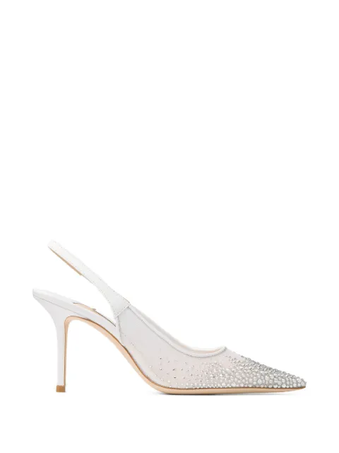Jimmy Choo Love sling back 85 White LOVESB85NYT