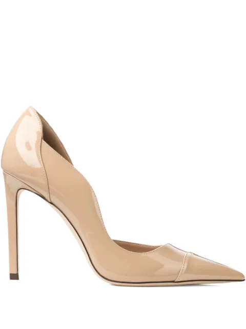 Jimmy Choo Brigitte 100 pointed pumps Neutrals BRIGITTE100PATCHAI