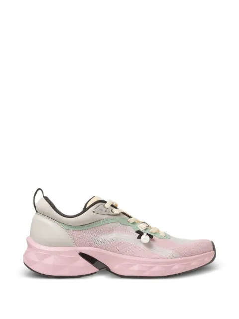 Jimmy Choo Diamond Run pearl-embellished sneakers Pink DIAMONDRUNFZGEVMOONROSEMIX