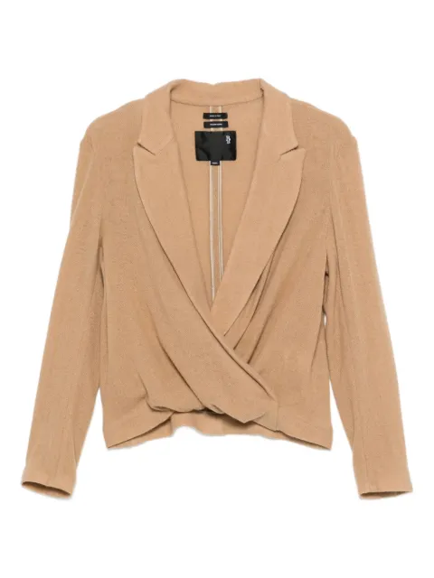 R13 Twisted Lapel top Neutrals R13WR430R571A