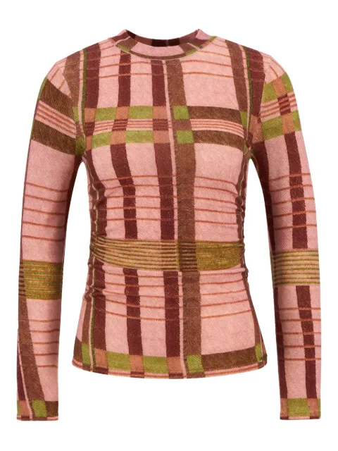 FARM Rio x Barbour Thalita long-sleeves top Pink 340112