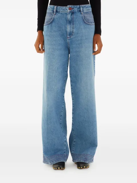 FARM Rio embroidered-pockets jeans Blue 344823