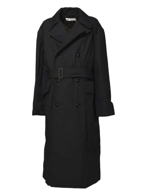 OUR LEGACY quilted double-breasted belted trench coat Black W4251DBBLACK
