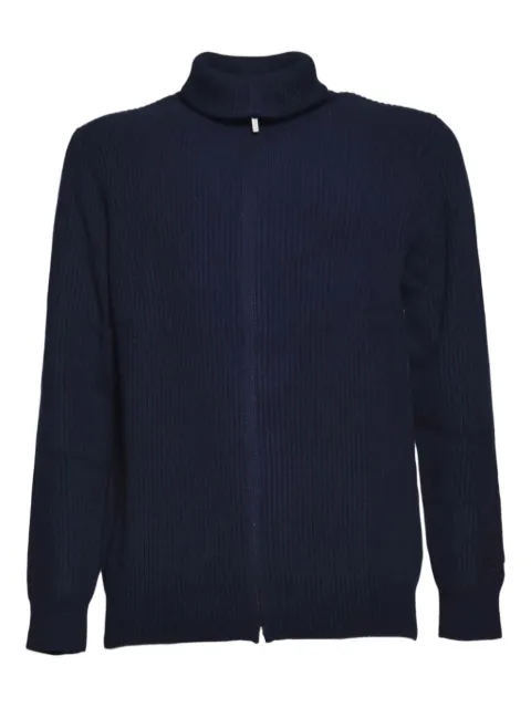 MC2 Saint Barth zip ribbed cardigan Blue PST00100063I62