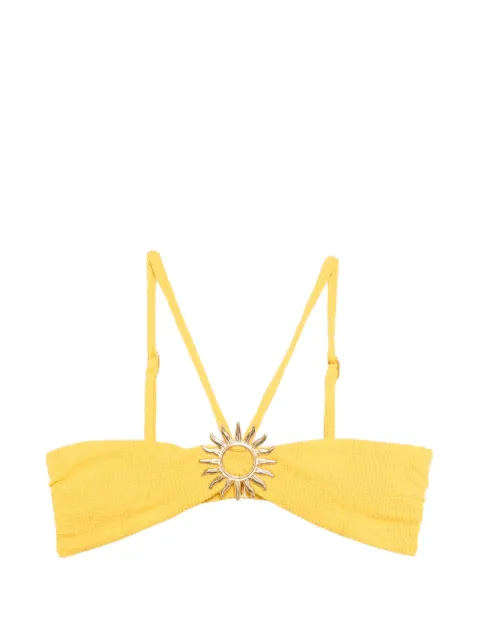 FARM Rio sun-plaque bikini top Yellow 336800