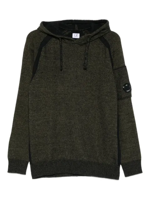 C.P. Company fleece hooded sweater Green 19CMKN254A006170A