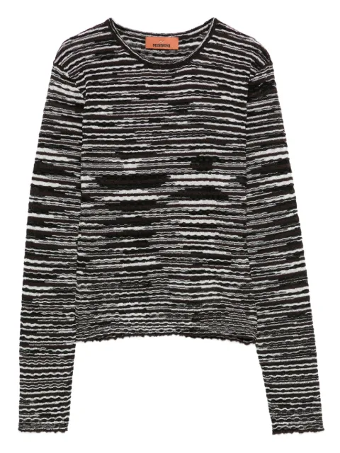 Missoni round-neck sweater Black DS25WN0PBK01BW