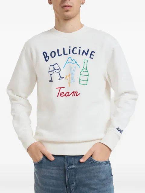 MC2 Saint Barth embroidered crew-neck sweater White SOHONBOLLINE10EMB