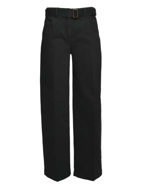 True Royal belt-fastening trousers Black T809TRF41F41001