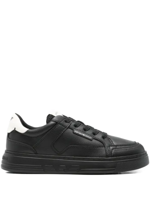 Emporio Armani leather sneakers Black EM003702AF19573MC024