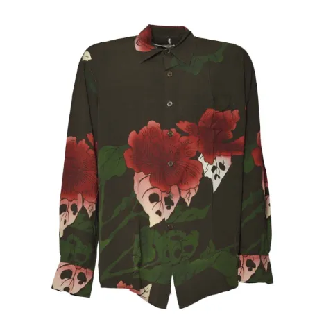 OUR LEGACY floral pocket shirt Green M4252AHHELLOFWEEN