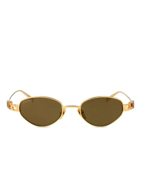 Gucci Eyewear oval-frame sunglasses Gold GG1935S003