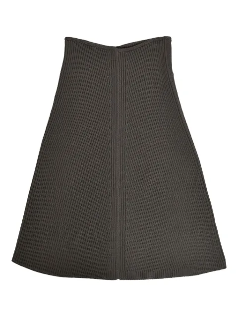 Rick Owens ribbed scarf Brown RR02E1491KWVHDUST
