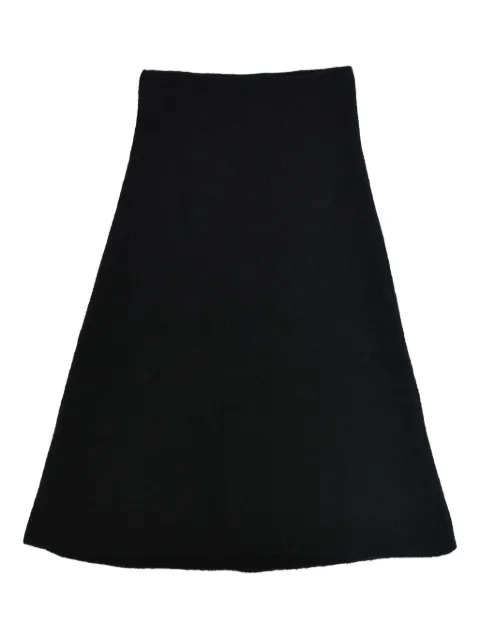 Rick Owens ribbed scarf Black RR02E1491KWP