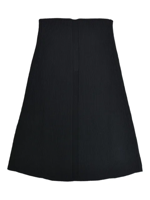 Rick Owens ribbed scarf Black RR02E1491KWVHBLK