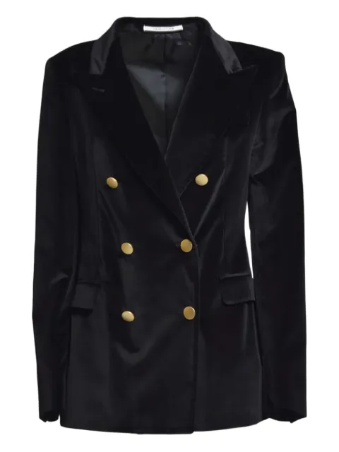 Tagliatore double-breasted velvet blazer Black JPARIGI10B800020V25I029N1002