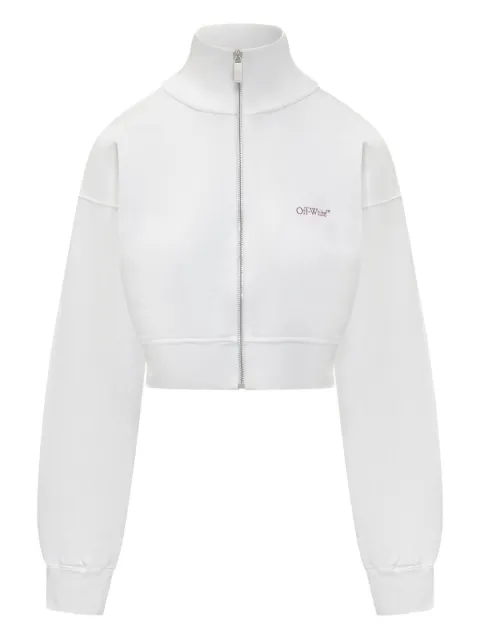 Off-White Arrow zip-up sweatshirt White OWBE006F25FLE0010126