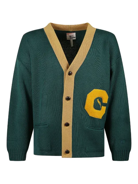 Champion appliqué cardigan Green 221889GS502