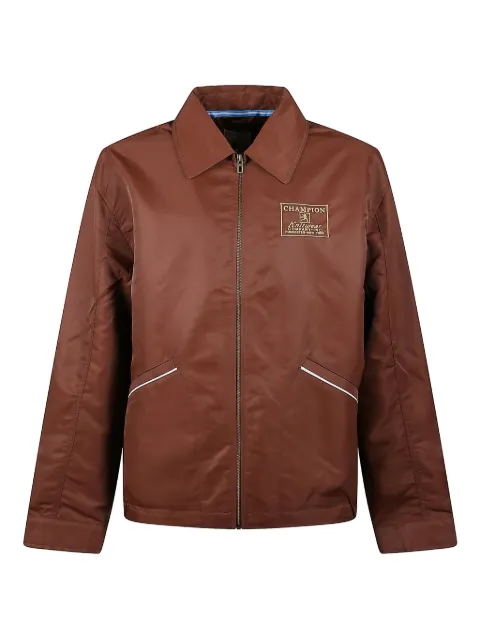 Champion logo shirt jacket Brown 221877MS561