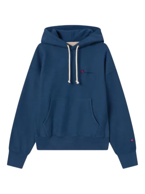 Champion logo-embroidered hoodie Blue 221847BS575