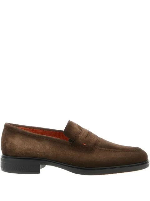 Santoni shaded suede loafers Brown MGEO18964NEAXGEXS50
