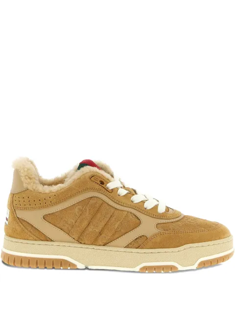 Gucci Re-Web suede leather sneakers Neutrals 838883AAE50