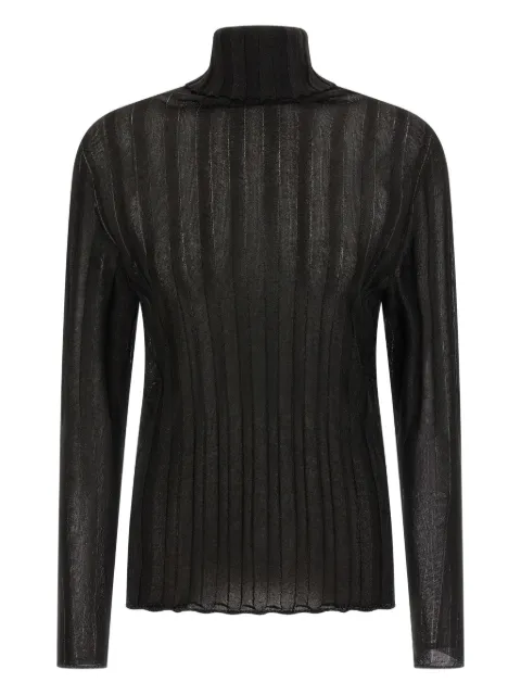 Fabiana Filippi ribbed lurex sweater Black MAD225F518L624VR4