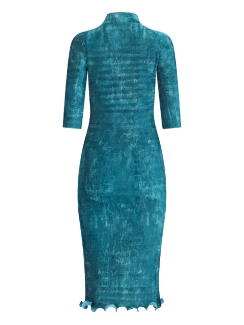 FENDI pleated faded midi dress Blue FDD417AVJE