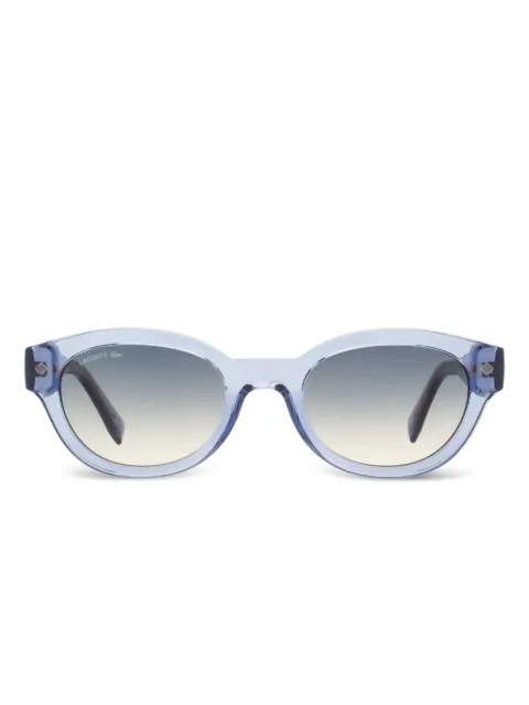 Lacoste oval wire-core sunglasses Blue L6024S52400