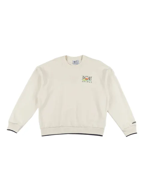 adidas graphic sports crewneck White JC7769