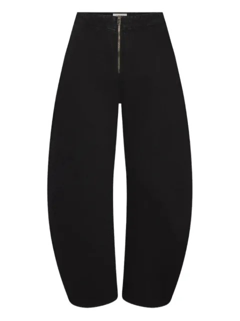FRAME cotton trousers Black 2043659