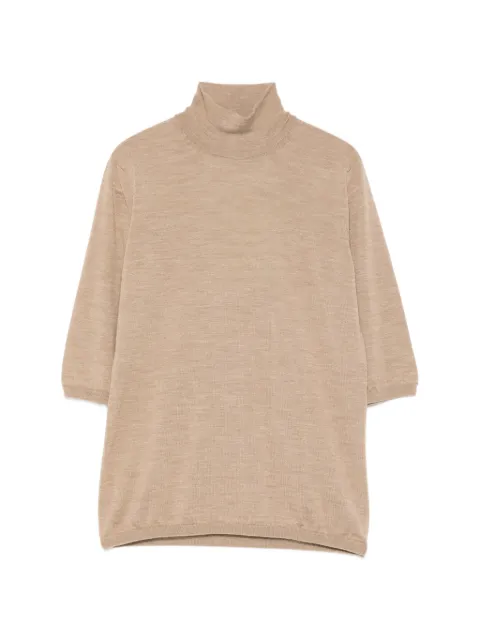 Max Mara Boa turtleneck quarter-sleeve sweater Neutrals 2611361091600