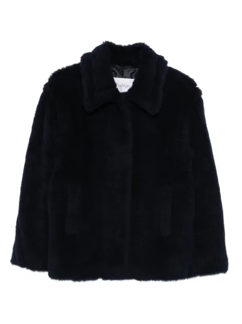 Max Mara Fuggito teddy-textured jacket Blue 2611081021600