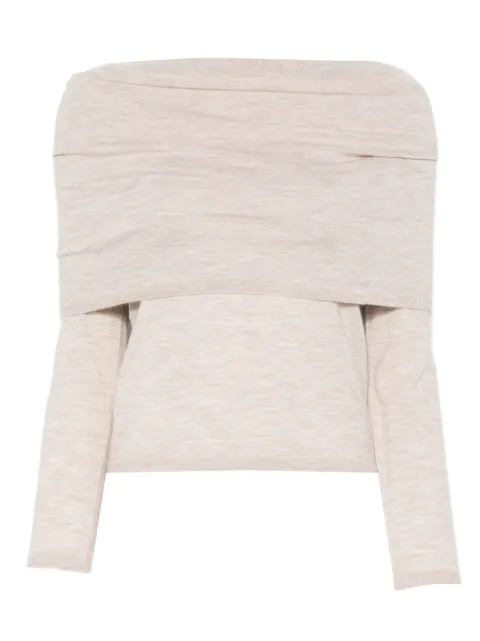 Max Mara Faretra off-shoulder sweater Neutrals 2611381011600